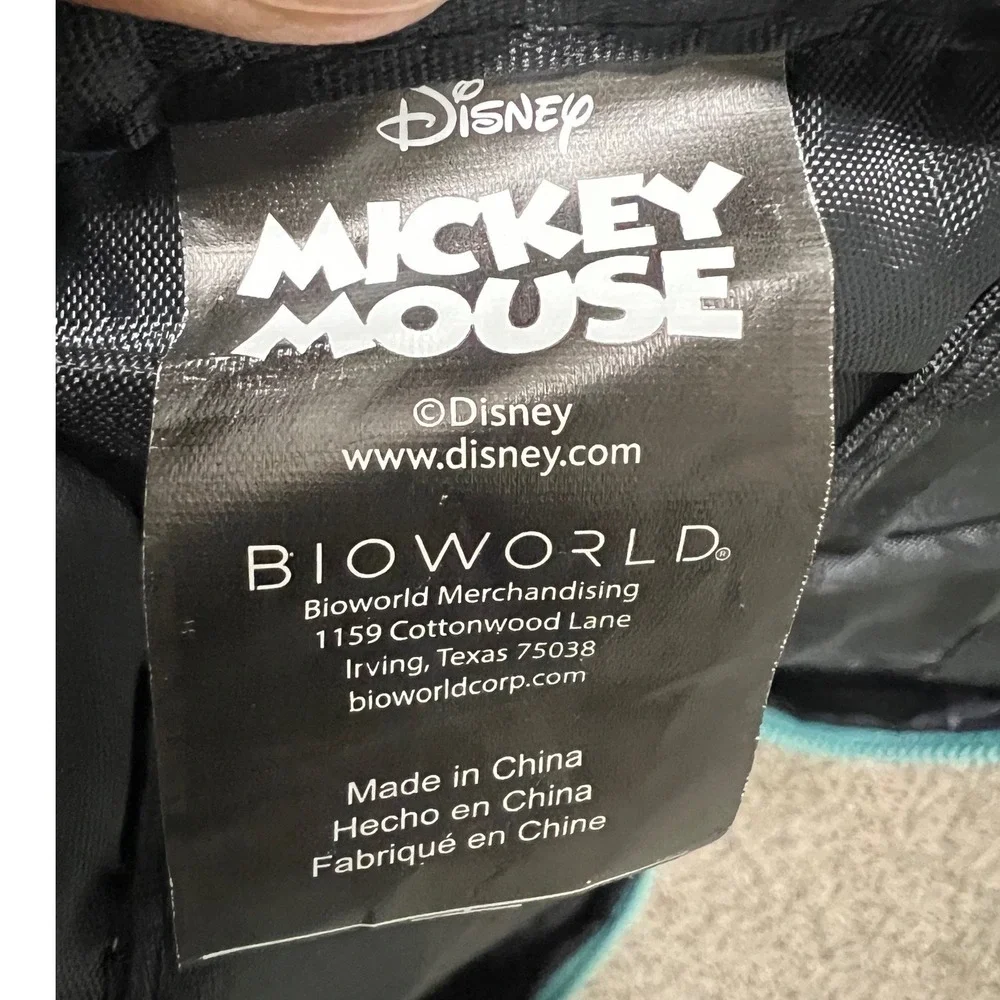 Disney Mickey Mouse Floral Backpack Cream Satin Bioworld Spring Bloom Bag
